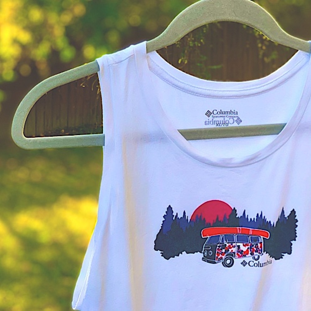 Columbia Sportswear Van Life ๐ Sleeveless Tank in Sunset Bluff Mesa ๐ถ๐ดโโ๏ธ๐ฃ NWOT - Picture 1 of 16